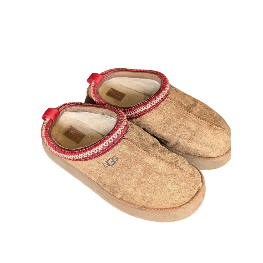 UGG Tasman Slippers Chestnut Suede Sheepskin Slip On House Shoes Men Women